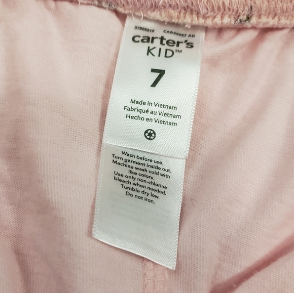 Carters Colorful Unicorn Pink Skort Skirt Shorts - Picture 4 of 5
